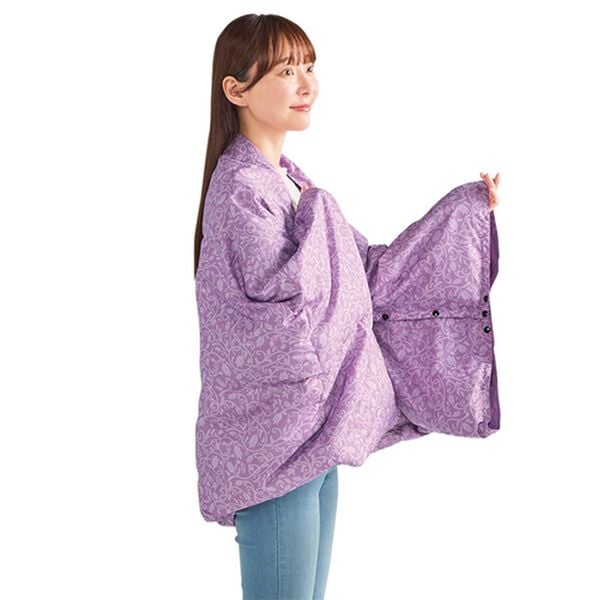 「洗える羽毛マルチハーフケット（掛布団）」｜パープル