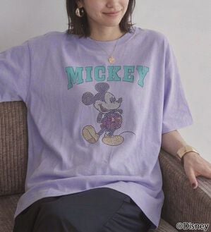 BELLUNA（ベルーナ）の「＜Disney＞【ミッキー】ラインストーンワイドシルエットTシャツ（Tシャツ）」｜詳細画像