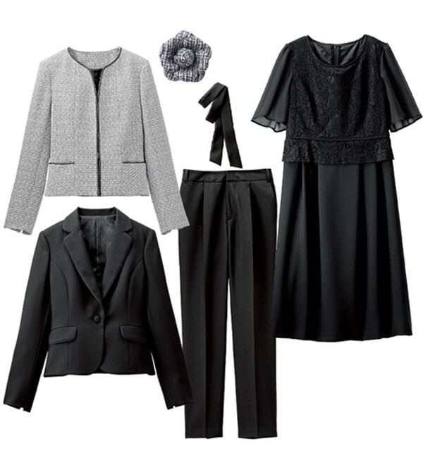 GeeRA（ジーラ）の「【入卒式/セレモニー】ツイード着回し５点セットスーツ　２ジャケット＆パンツ＆ワンピ（その他スーツ）」｜詳細画像