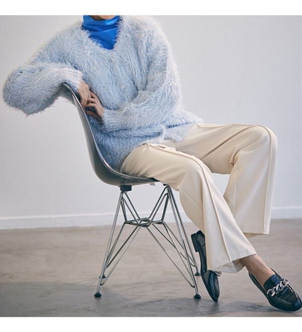 RANAN（ラナン）の「ラメ2WAYシャギーニットカーディガン（ニットカーディガン）」｜詳細画像