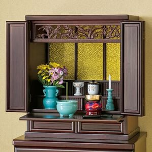 「四君子透かし彫り仏壇２（仏壇・仏具）」｜1