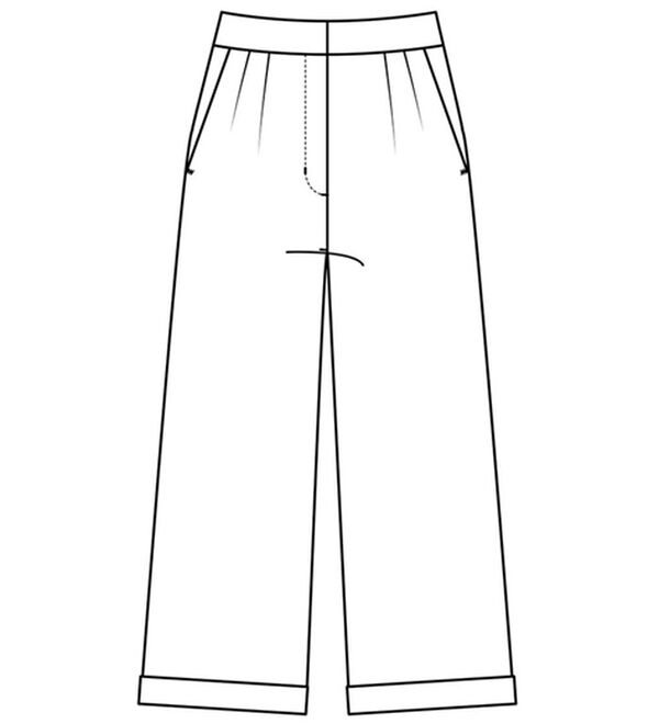 BELLUNA（ベルーナ）の「万能！タック使いワイドパンツ（ワイドパンツ・ガウチョ）」｜詳細画像