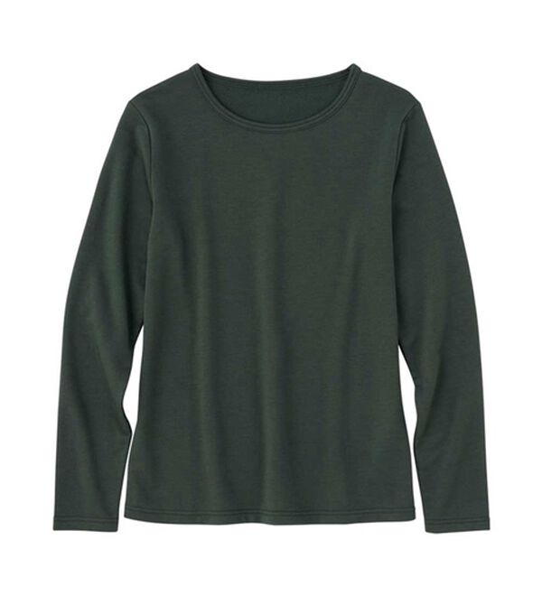 Viola e Viola（ヴィオラ エ ヴィオラ）の「【選べる衿】あったか裏起毛トップス＜ハイネック・クルーネック＞（カットソー）」｜詳細画像