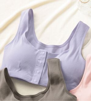 LAVIENNE（ラヴィエンヌ）の「素肌よろこぶオーガニックコットン前開きブラ（ブラジャー）」｜ラベンダー