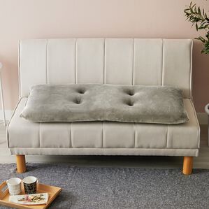 iellio（イエリオ）の「とろけるマイクロソファパッド＜抗菌防臭機能付・ソファーパッド・２人掛け・３人掛け・クッション・長座布団＞（ソファパッド）」｜チャコールグレー