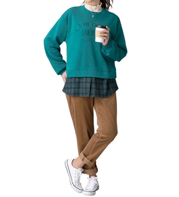 ルフラン（ルフラン）の「【２色組】レイヤード風プルオーバー（カットソー）」｜詳細画像