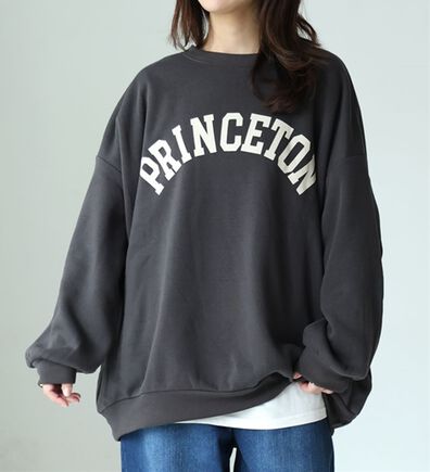 A HAPPY MARILYN（アハッピーマリリン）の「【Ｌ～８Ｌ】【ハピぽか裏起毛】２デザインから選べるロゴトレーナー 毛玉になりにくい（トレーナー・スウェット）」