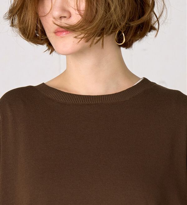 BELLUNA（ベルーナ）の「ゆったりニットプルオーバー（ニット・セーター）」｜詳細画像