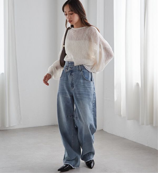 クロスウエストカーブデニム - ベルーナ【公式】