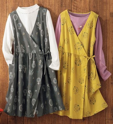 ルフラン（ルフラン）の「【２色組】ナチュラル柄ほっこりエプロン（エプロン）」