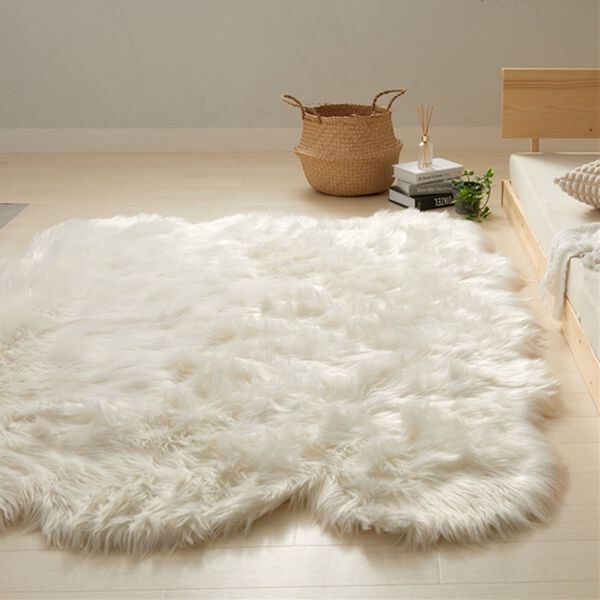 iellio（イエリオ）の「ふかふかムートン調フリース＜韓国風インテリア・チェアカバー・ソファーカバー・ラグ・チェアパッド＞（ソファーカバー）」｜詳細画像