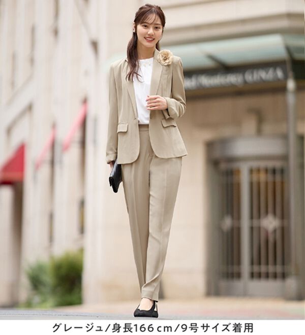 alotta（アロッタ）の「【２点セット】洗える！多機能セットアップ＜７号～２３号＞（パンツスーツ）」｜詳細画像