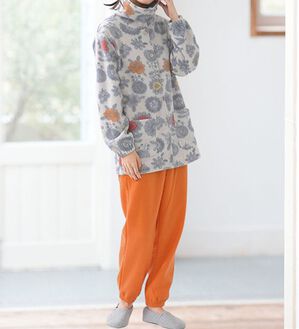 LAVIENNE（ラヴィエンヌ）の「ソフトでかるぽかフリースパジャマ（パジャマ・ルームウェア）」｜グレイッシュ北欧風