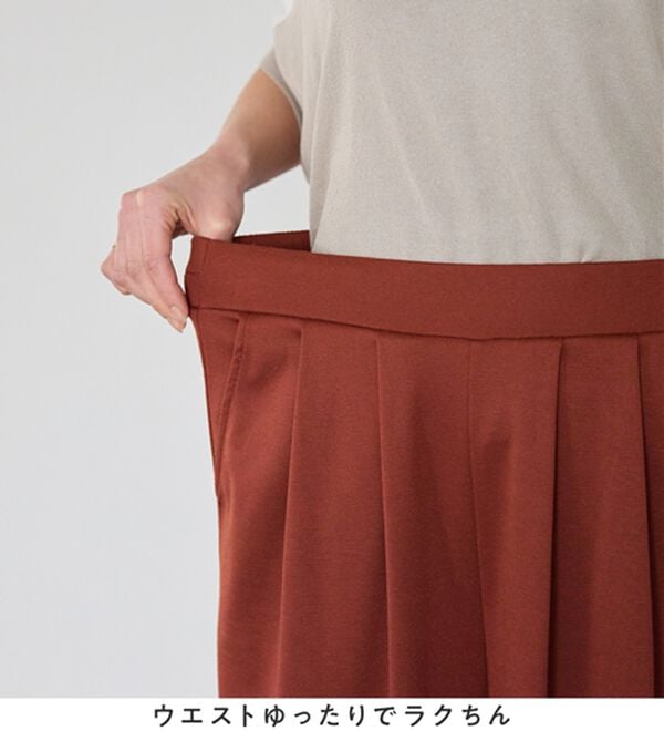 Viola e Viola（ヴィオラ エ ヴィオラ）の「楽ちんきれい美脚ワイドパンツ（ワイドパンツ・ガウチョ）」｜詳細画像