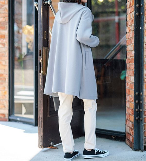 BELLUNA（ベルーナ）の「衿デザインロング丈パーカー（パーカー）」｜詳細画像