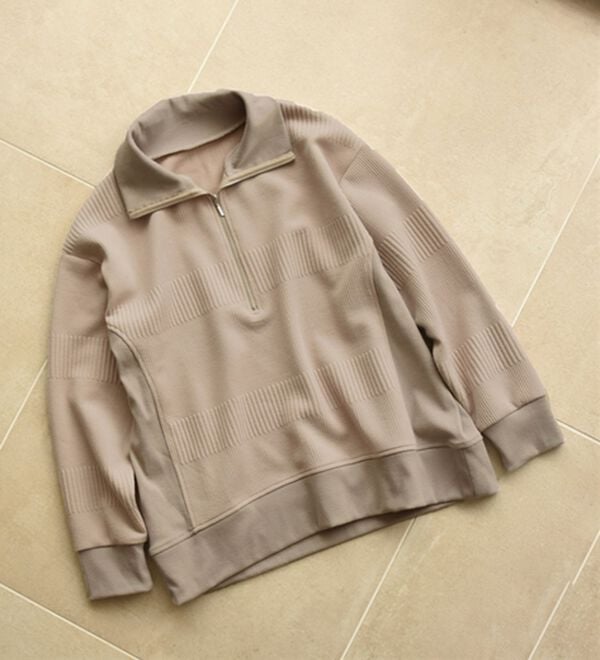 BELLUNA（ベルーナ）の「ボーダージャカードハーフジッププルオーバー（カットソー）」｜詳細画像