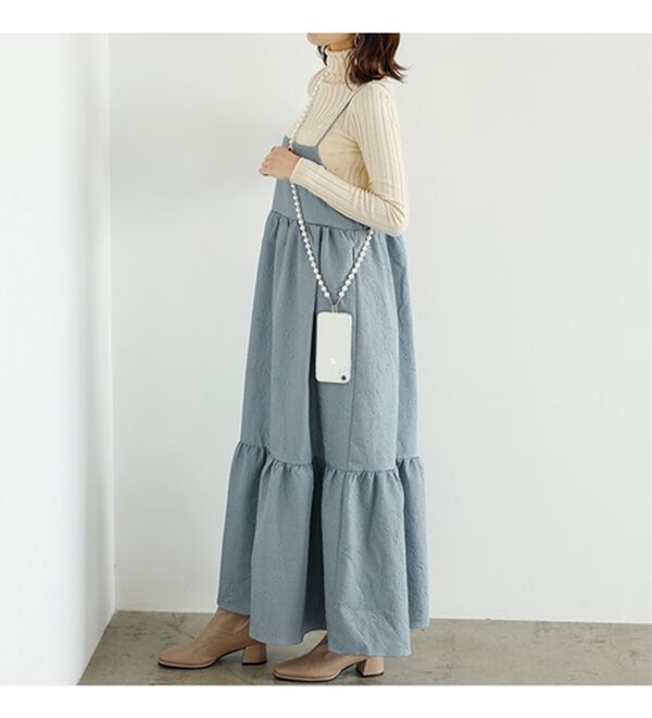 GeeRA（ジーラ）の「ふくれジャカードキャミワンピース（その他ワンピース）」｜詳細画像