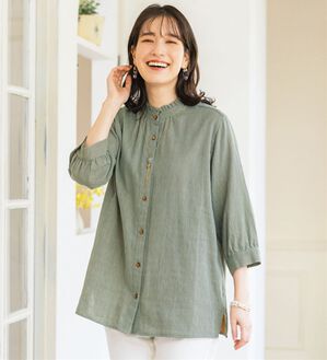 ルフラン（ルフラン）の「選べる！夏色ダブルガーゼブラウス（ブラウス）」｜ギンガムチェック