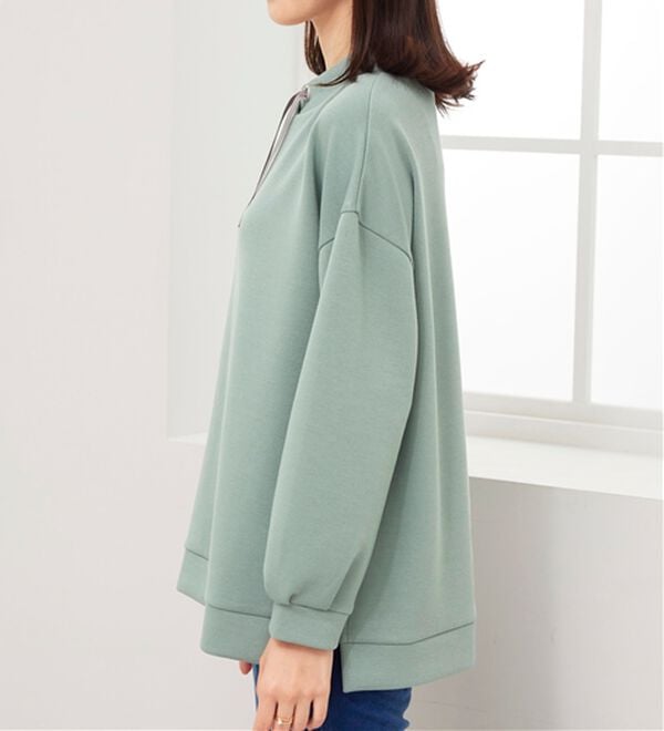 BELLUNA（ベルーナ）の「上品見えとろみワイドネックプルオーバー（カットソー）」｜詳細画像