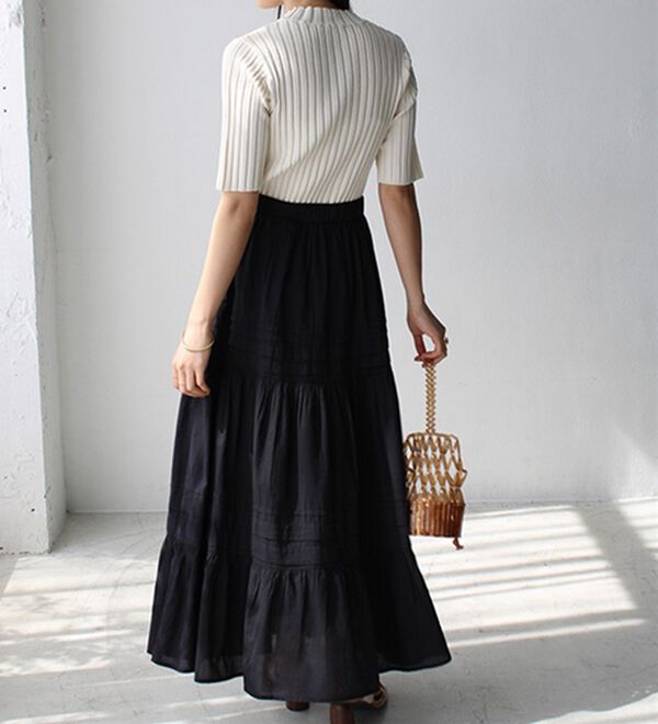 GeeRA（ジーラ）の「配色リブハイネックニット（ニット・セーター）」｜詳細画像