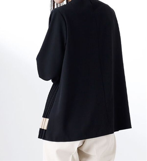 BELLUNA（ベルーナ）の「【Ｌａｇｒｉｌｕａ】配色デザインプリーツ使いブラウス（ブラウス）」｜詳細画像