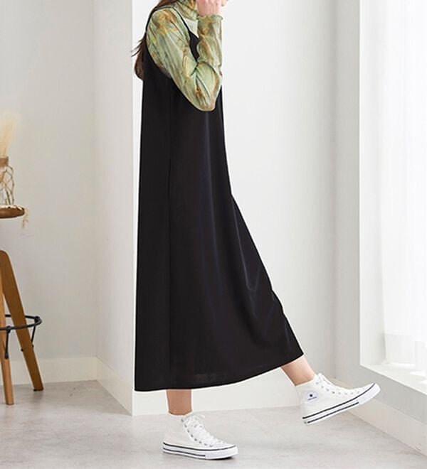 BELLUNA（ベルーナ）の「シアープルオーバー付！ワンピースアンサンブル（その他ワンピース）」｜詳細画像