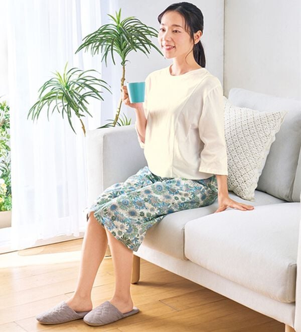 「【３色組】綿１００％下だけパジャマ七分丈（パジャマ・ルームウェア）」｜詳細画像