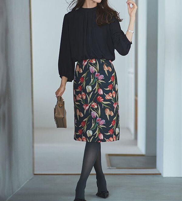 RANAN（ラナン）の「ゴブラン使いドッキングワンピース（ドッキングワンピース）」｜詳細画像