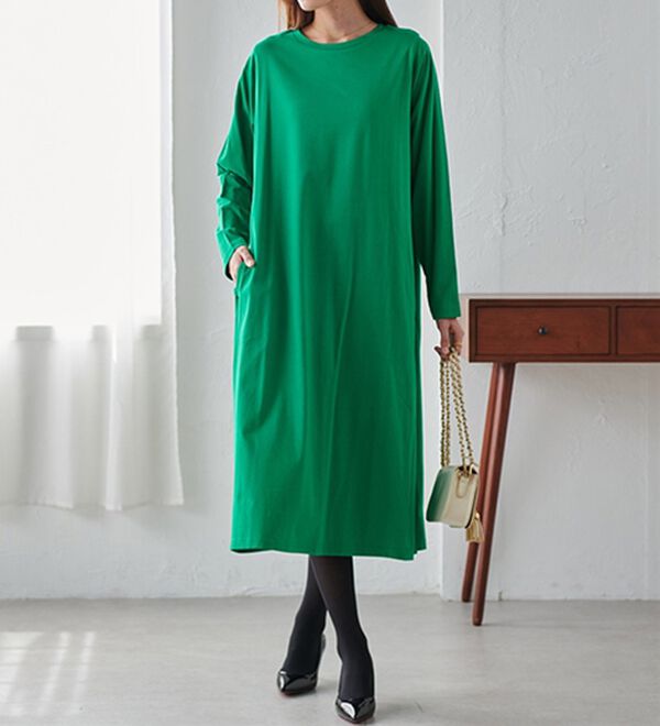 RANAN（ラナン）の「【選べる２丈】＜ＢＣ＞ポケット付マキシワンピース（その他ワンピース）」｜詳細画像