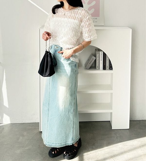 GeeRA（ジーラ）の「フェザーチュールＴシャツ（カットソー）」｜詳細画像