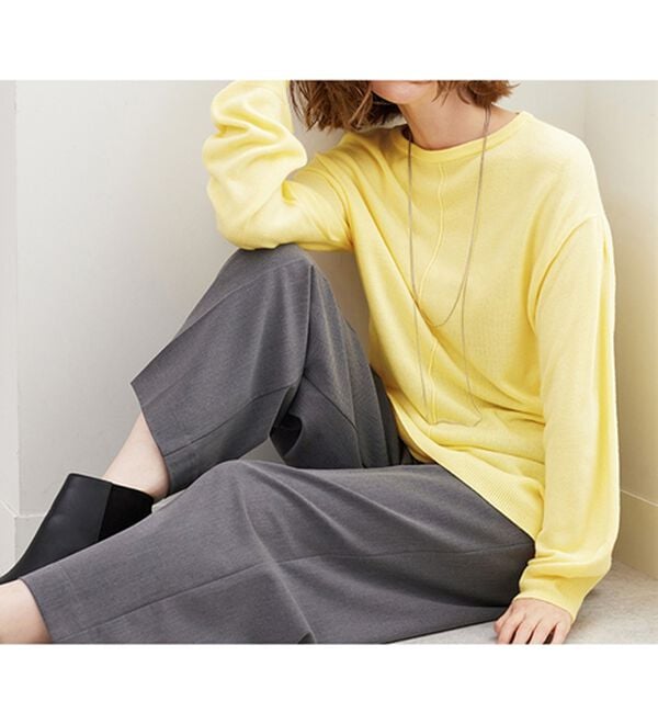 BELLUNA（ベルーナ）の「ふんわりカシミヤタッチニットプルオーバー（ニット・セーター）」｜詳細画像