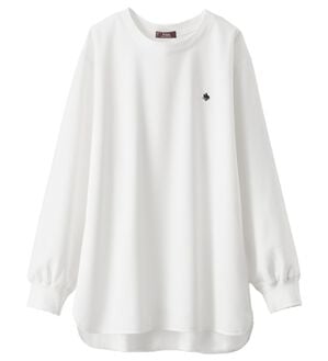 BELLUNA（ベルーナ）の「【ＰＯＬＯ　ＢＣＳ】ミニ裏毛素材デザイントップス（カットソー）」｜オフ白