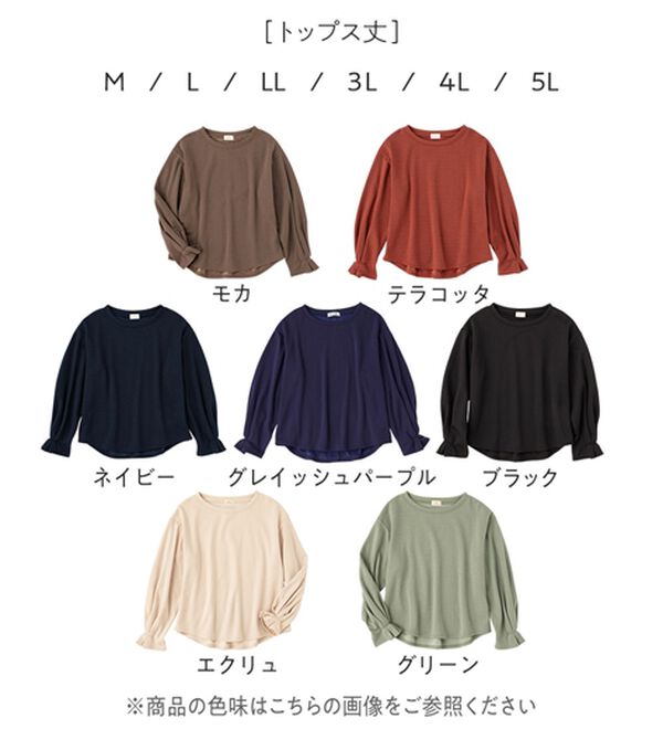 Viola e Viola（ヴィオラ エ ヴィオラ）の「裏ファー袖タックプルオーバー（カットソー）」｜詳細画像