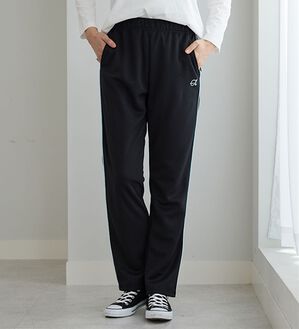 BELLUNA（ベルーナ）の「＜ＥＬＬＥ　Ａｃｔｉｖｅ＞配色ラインジャージパンツ（その他パンツ）」｜黒