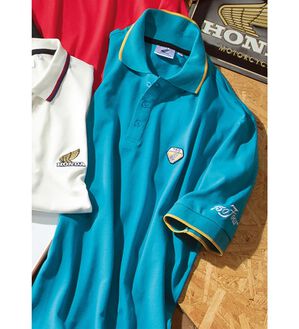 「＜ＨＯＮＤＡ＞ドライ鹿の子ポロシャツ（メンズポロシャツ）」｜ブルー