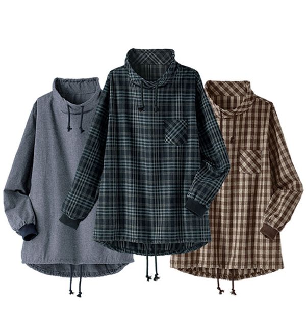 BELLUNA（ベルーナ）の「【３枚組】綿１００％デザインプルオーバー（カットソー）」｜3枚組