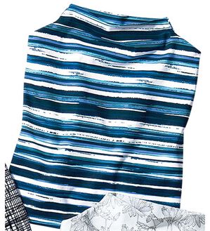 VINNO（ヴィノ）の「贅沢なめらかコットン１００％プリントプルオーバー（カットソー）」｜詳細画像