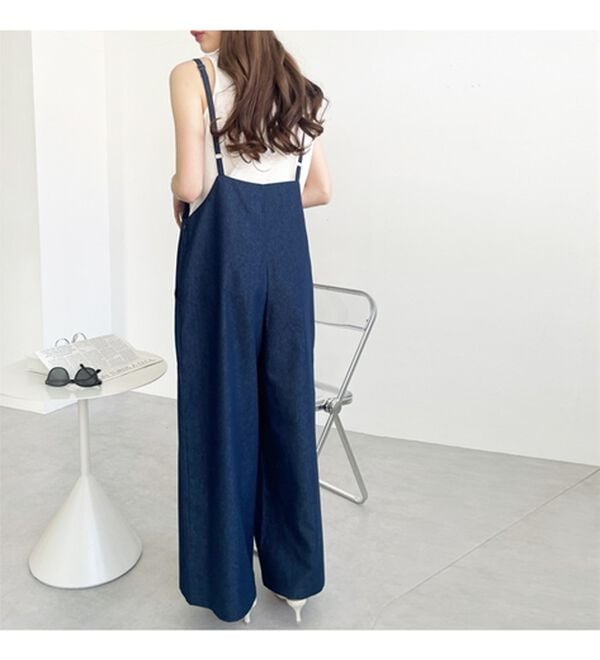 GeeRA（ジーラ）の「サロペットワイドパンツ（オールインワン）」｜詳細画像