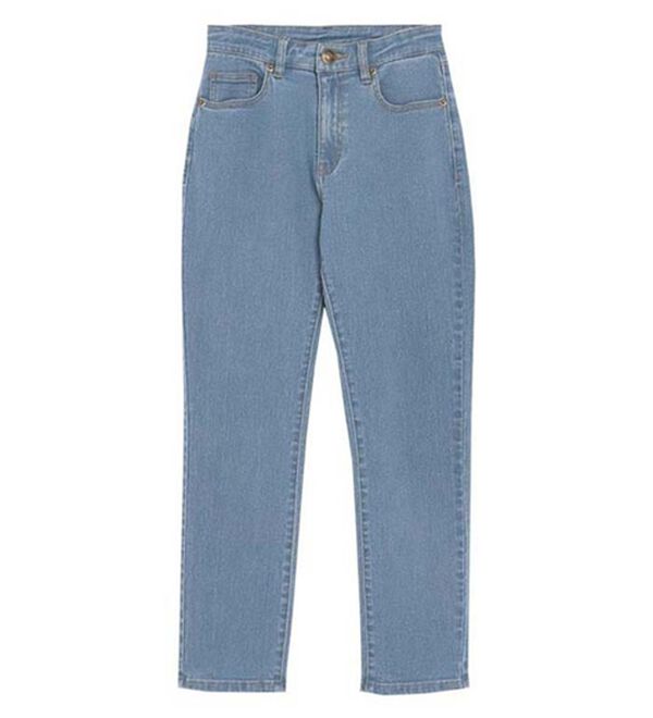 Pierrot（ピエロ）の「【ストレッチ素材】大人のためのゆるテーパードデニムパンツ（フルレングスパンツ）」｜詳細画像