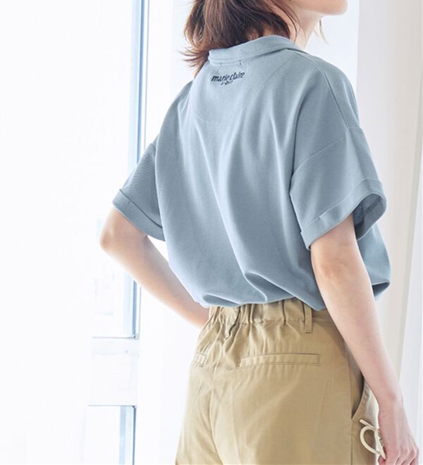 Viola e Viola（ヴィオラ エ ヴィオラ）の「【ｍａｒｉｅ　ｃｌａｉｒｅ　ＳＰＯＲＴ】スキッパーポロチュニック（チュニック）」｜詳細画像