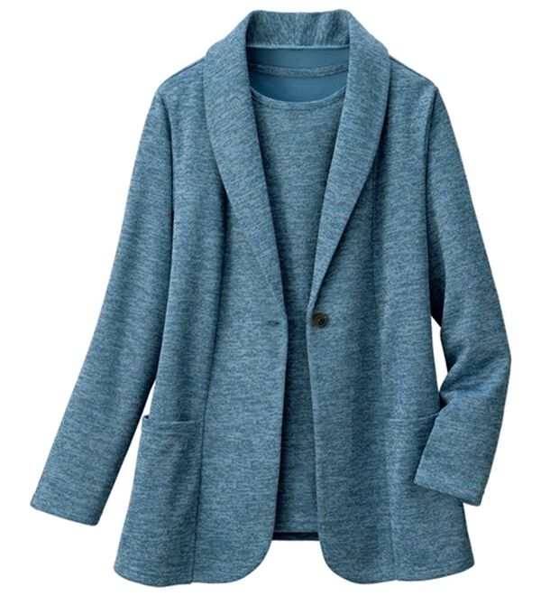 ルフラン（ルフラン）の「軽やかな着心地！メランジ調アンサンブル（アンサンブル）」｜詳細画像