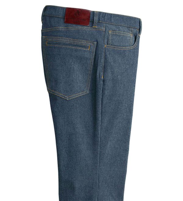 「＜コムルヴァン・オム＞＋８．９℃の素材カラージーンズ（メンズデニムパンツ）」｜インディゴ