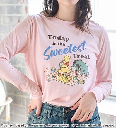 BELLUNA（ベルーナ）の「＜Ｄｉｓｎｅｙ>【プー】発砲プリント長袖Tシャツ（カットソー）」
