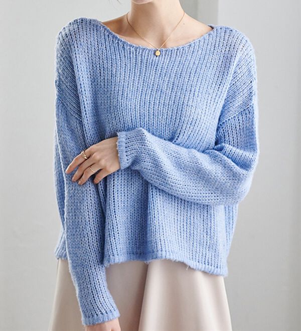 RANAN（ラナン）の「モヘアタッチローゲージシアーニット（ニット・セーター）」｜詳細画像