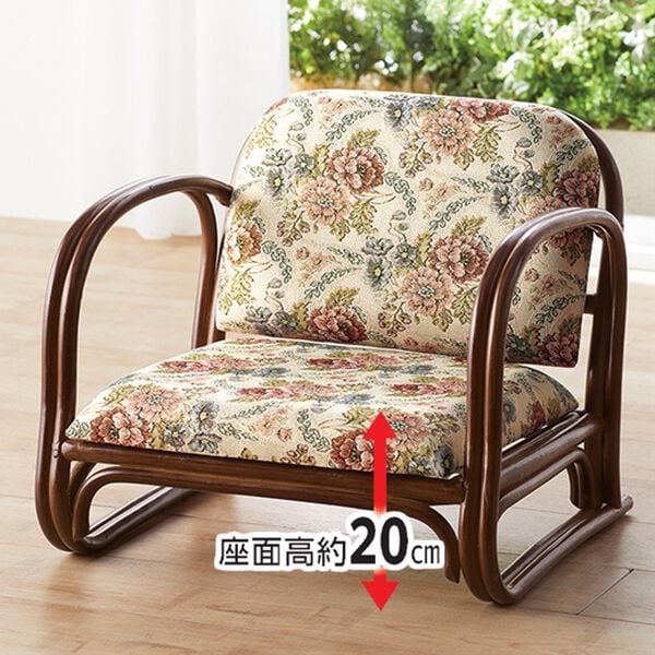 「籐固定式座椅子（椅子・チェア・スツール）」｜詳細画像