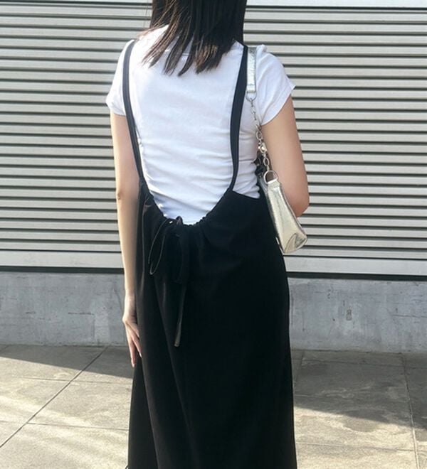 GeeRA（ジーラ）の「ハーフジップキャミワンピース（カットソーワンピース）」｜詳細画像