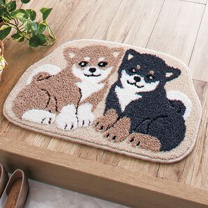 「かわいいアニマル吸水マット（バスマット）」｜シバ