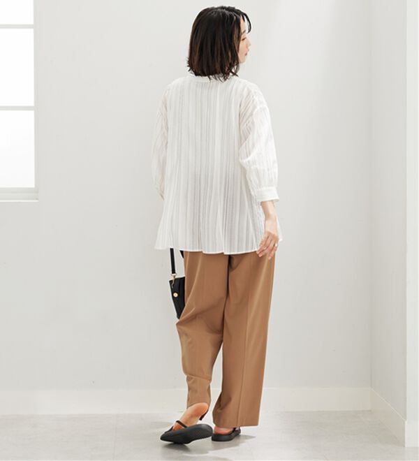 BELLUNA（ベルーナ）の「ドビー素材タック入りシャツチュニック（チュニック）」｜詳細画像