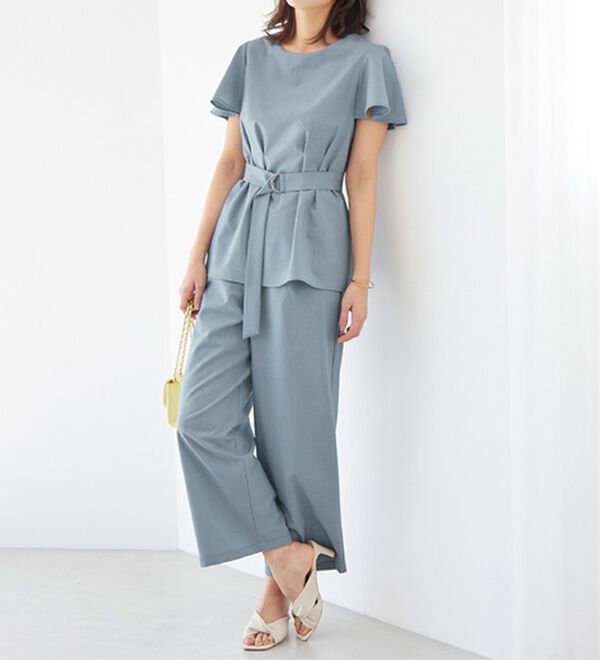 alotta（アロッタ）の「選べる！きれいめ麻調セットアップ（セットアップ）」｜詳細画像