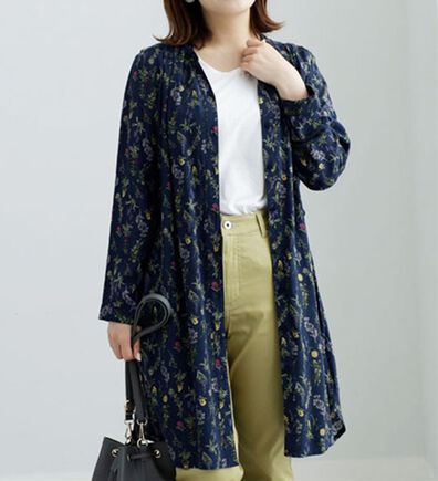 BELLUNA（ベルーナ）の「花柄プリントデザインワンピース（プリントワンピース）」